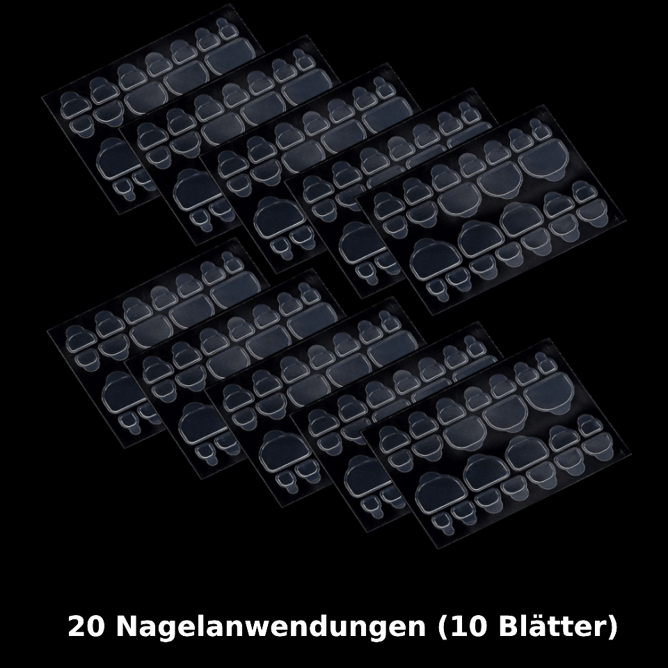 Ivtor 10 Blatt Wasserdichte Nagelkleber – Doppelseitige Klebestreifen Für Künstliche Nägel, Atmungsaktiv & Einfach Anzuwenden