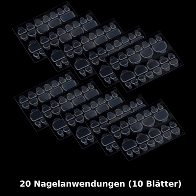 Extra Doppelseitiger Nagelkleber Aufkleber für Zehennägel