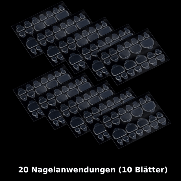 Extra Doppelseitiger Nagelkleber Aufkleber für Zehennägel