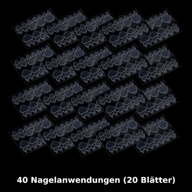 Extra Doppelseitiger Nagelkleber Aufkleber für Zehennägel