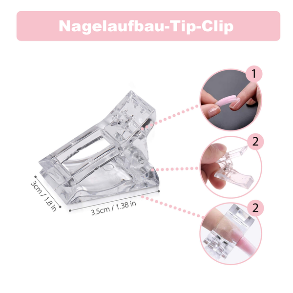 5 Stk. Nagelbau-Klammern